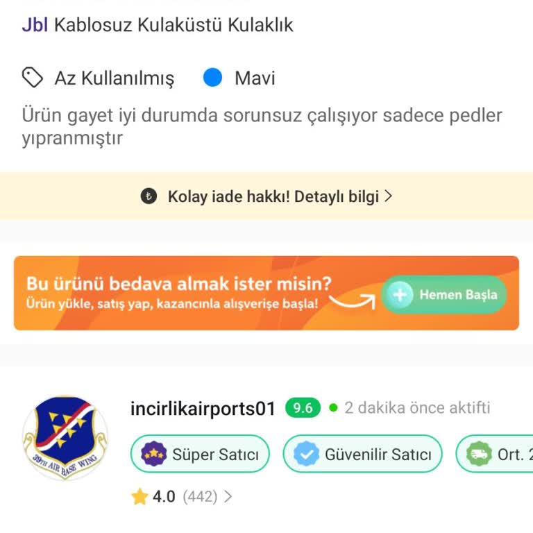 Hasarlı JBL Satan Dolap Satıcısı İade Almayıp Sonra Engelliyor!