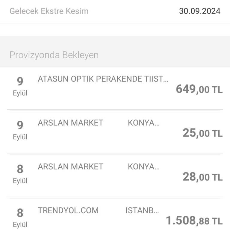 Atasun Optik Ücret Çekildi, Sipariş Görünmüyor