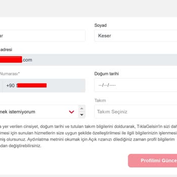 Tıkla Gelsin Üyeliğimin İptalini İstiyorum