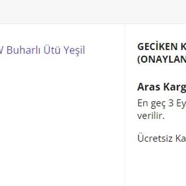 N11 Siparişim Geç Kaldı