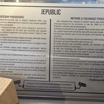 Jepublic 6502 Numaralı Kanunu Hiçe Sayıyor, İade Almıyor.