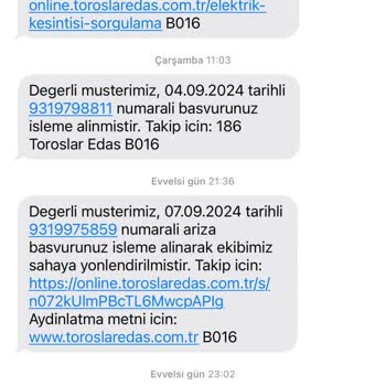 Toroslar Elektrik Dağıtım Toroslar Şikayetim Var