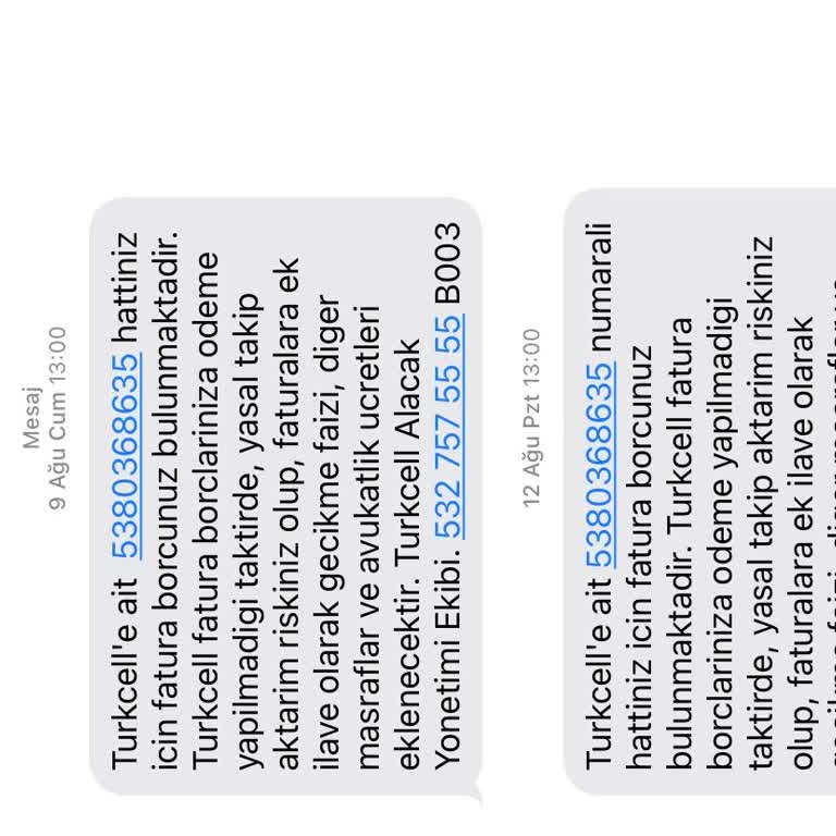 Sürekli Yanlış Borç Bildirimleri ve Müşteri Hizmetleri Sorunu