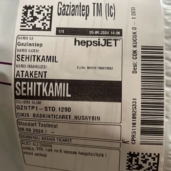hepsiJET Kargo Teslimat Sorunu.