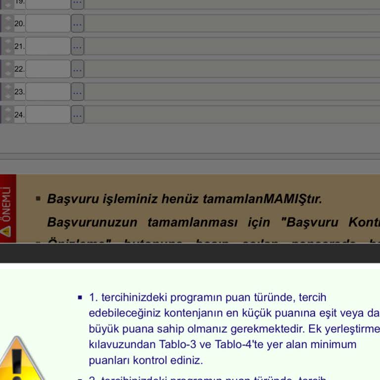 ÖSYM Ek Tercih Sorunu!