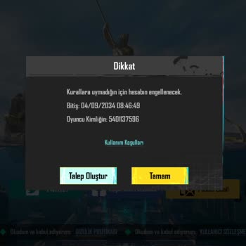 PUBG (Pubgmobile.com) Mobil Hesabım Haksız Yere 10 Yıl Engellendi!