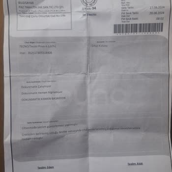 Tecno Mobile Tecno Pova 4 3 Kere Servise Giden Telefonda Servis Hatası.