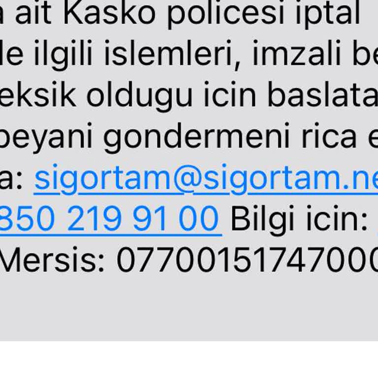 Sigortam.net Rezil Pişmanlığı. Kasko İptal Edememe Sorunu