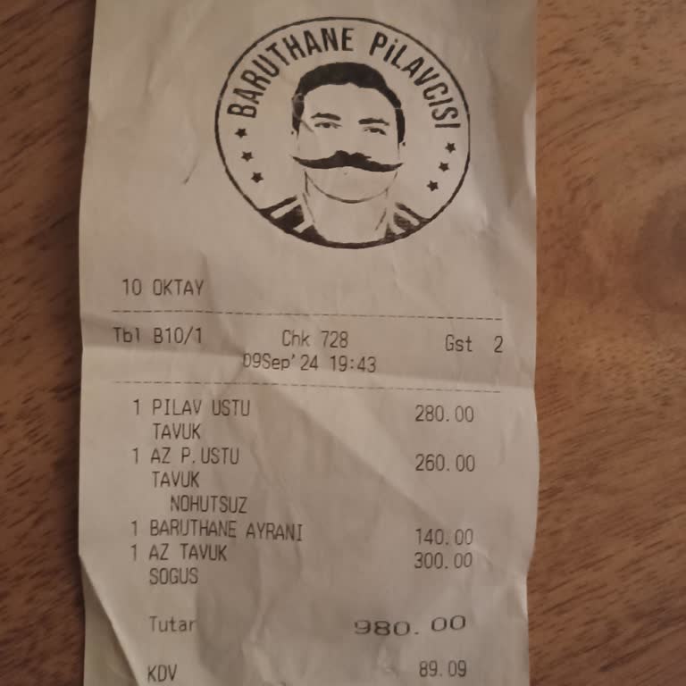 Baruthane Pilavcısı Gitme Parana Yazık