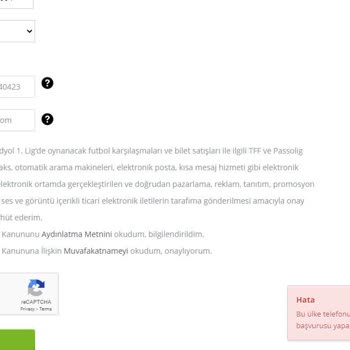 Passolig Ülke Telefon Kodu