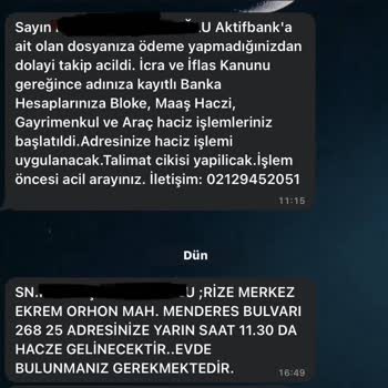 Aktif Bank Haciz Verilmesi Ve De UYAP'ta Yer Alan Bilgilerden Farklı