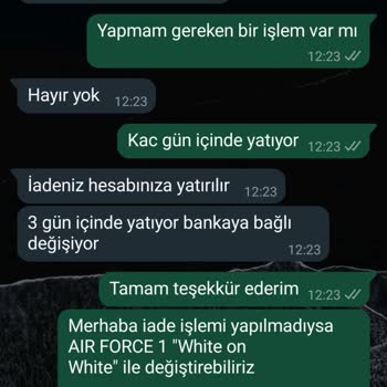 Steelsneakers Steelsneakers.trr Para İadesi 20 Gün Gecikti