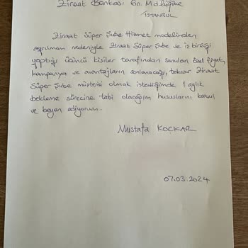 Ziraat Bankası Süper Şube' Den Tekrar Şubeye Geçme