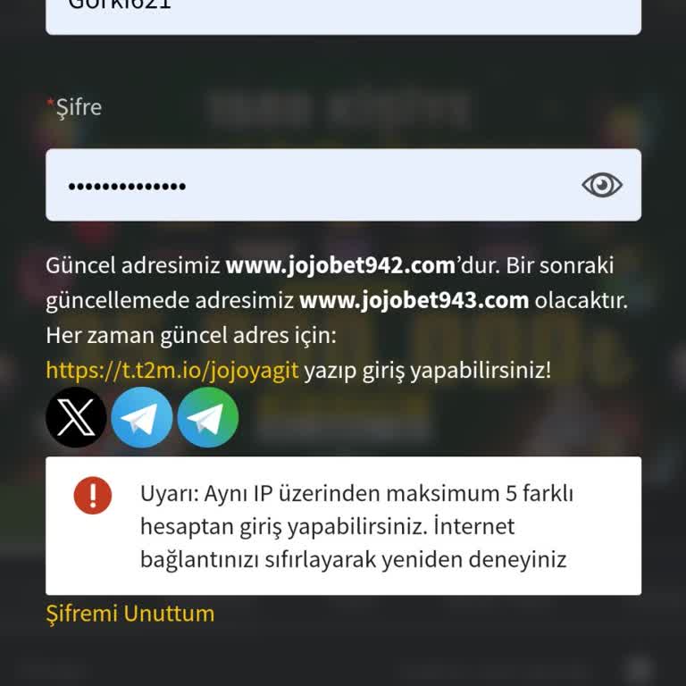 Jojobet İp Adresi Sorunu