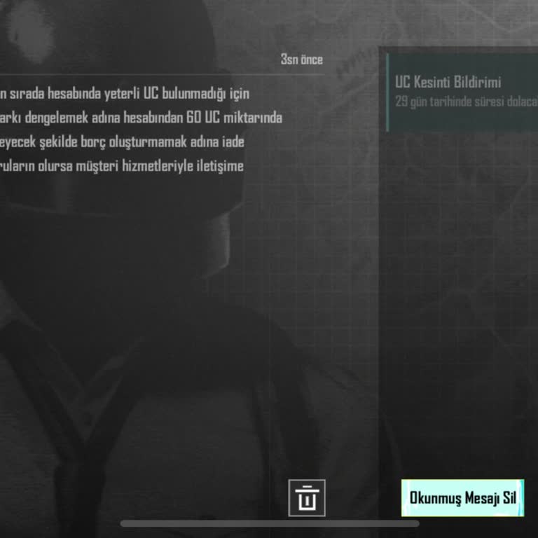 PUBG (Pubgmobile.com) Anlamadım Dağım Halde Birden Bire Borç Çıkardınız