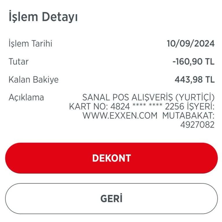 Exxen Onaysız Para Çekme