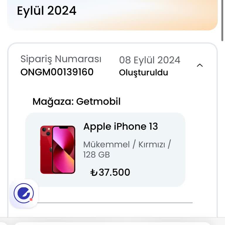 Getmobil Teslimat Bilgisi Almak İstiyorum