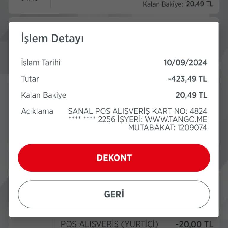 Tango Live Onaysız Para Çekimi Ve Kart Bilgileri Güvenliği