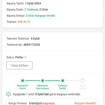 Trendyol Sipariş Teslimatında Yaşanan Gecikme Ve Mağduriyet