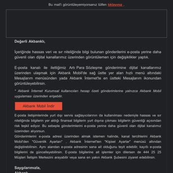 Akbank Sisteminin Güvensizliği Doğruymuş.