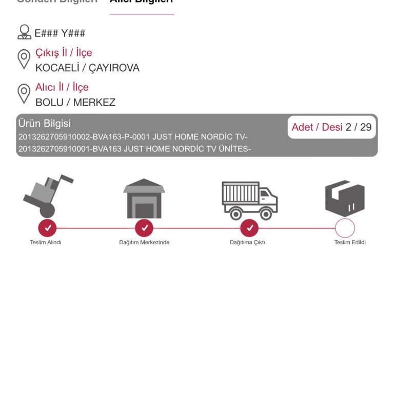 Evidea Mağazası Kargo Problemi