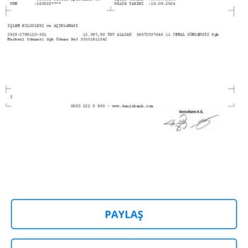 Denizbank Emekli Maaş Kesinti