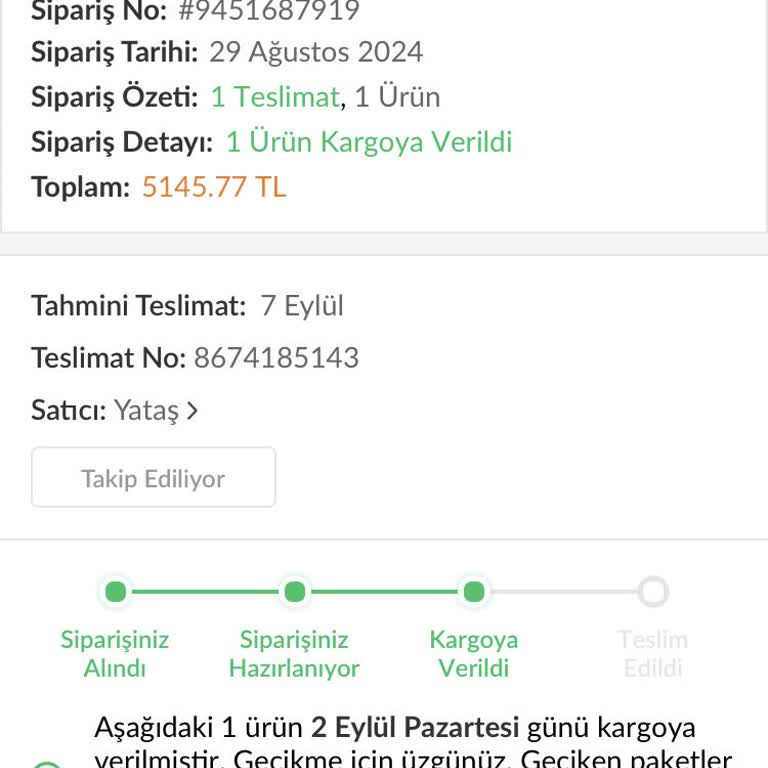 Yataş Ve Kargo Firması Arasında Yaşanan İletişim Sorunu