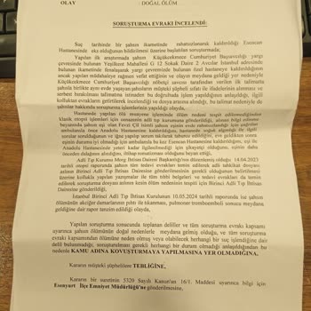 Anadolu Hastaneleri Avcılar Anadolu Özel Hastanesi! Şikayetçiyim! Annem Öldü!