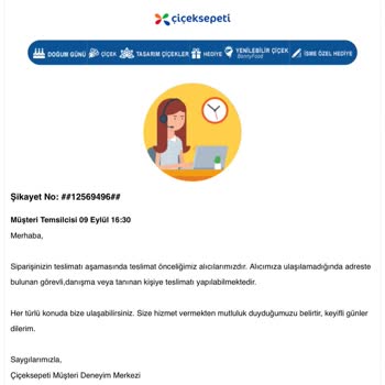 Çiçek Sepeti Alıcıya Teslim Edilmeyen Sipariş Mağduriyeti