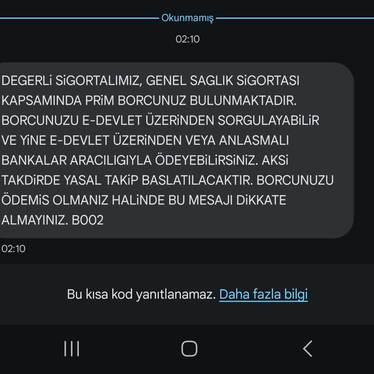 SGK Prim Borcu İçin Gece 02.10da Haciz SMS'i Atıyor!