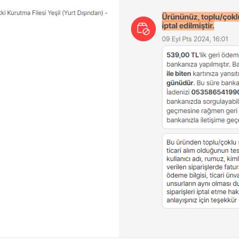 Hepsiburada'da Tekli Ürün Alımında İptal Sorunu
