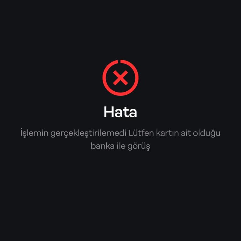 Papara Kredi Kartıyla Para Yükleme Hatası