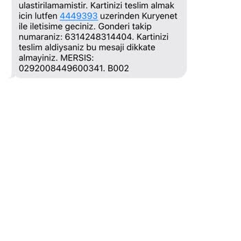 Kuryenet Bana Ulaşmadan Gönderinizi Teslim Edemedik Diyor