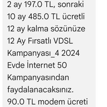 Vodafone Net Yanlışlık Olduğunu Düşünerek Dönüş Bekliyorum