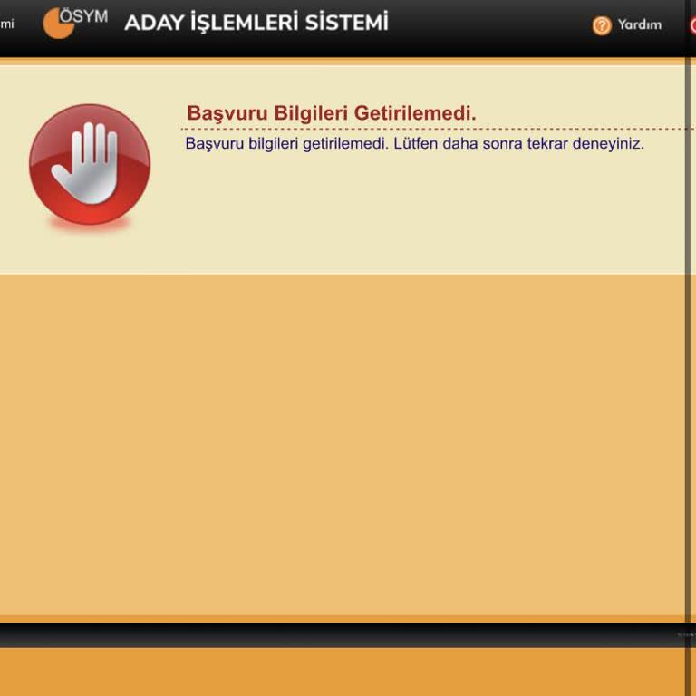 ÖSYM Ek Tercih Hatası