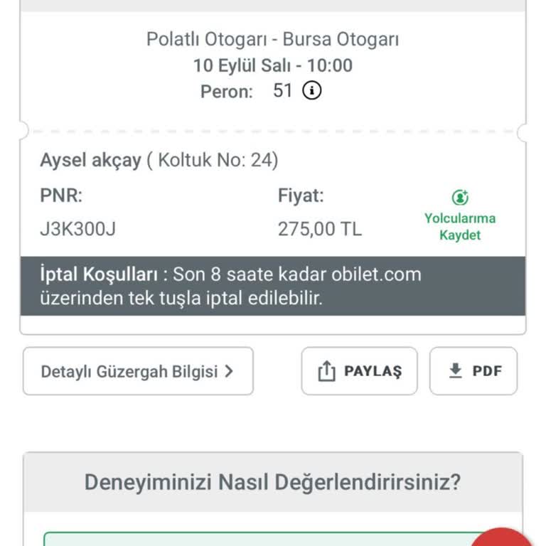 Obilet Sefer İptali Ücret İadesi