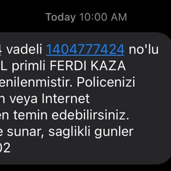 Anadolu Hayat Emeklilik Ferdi Kaza Sigorta Poliçesi İptali!