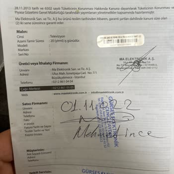 Onvo Smart TV Arıza