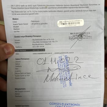 Onvo Smart TV Arıza