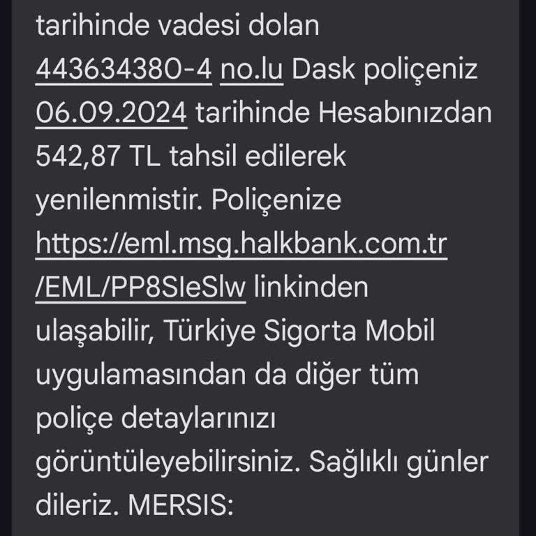 Halkbank Satılan Konuta Hala Otomatik DASK Kesme