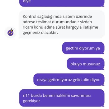 Sürat Kargo Ürünümü Eve Teslim Etmiyor N11