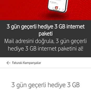 Vodafone Hediye 3 GB Kampanyasında Bağlantı Hatası ve Müşteri Hizmetleri Sorunu