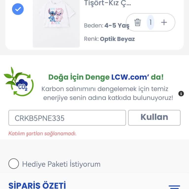 LCW İndirim Kodunu Kullanamıyorum