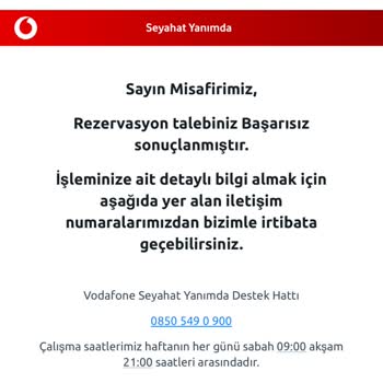 Vodafone Seyahat Yanımda Vodafone Seyahat: Bilet Onayı Sorunu Ve Müşteri Mağduriyeti