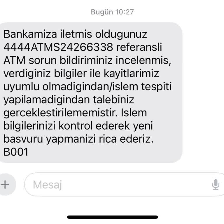 Ziraat Bankası Ziraat ATM Para Sıkışması