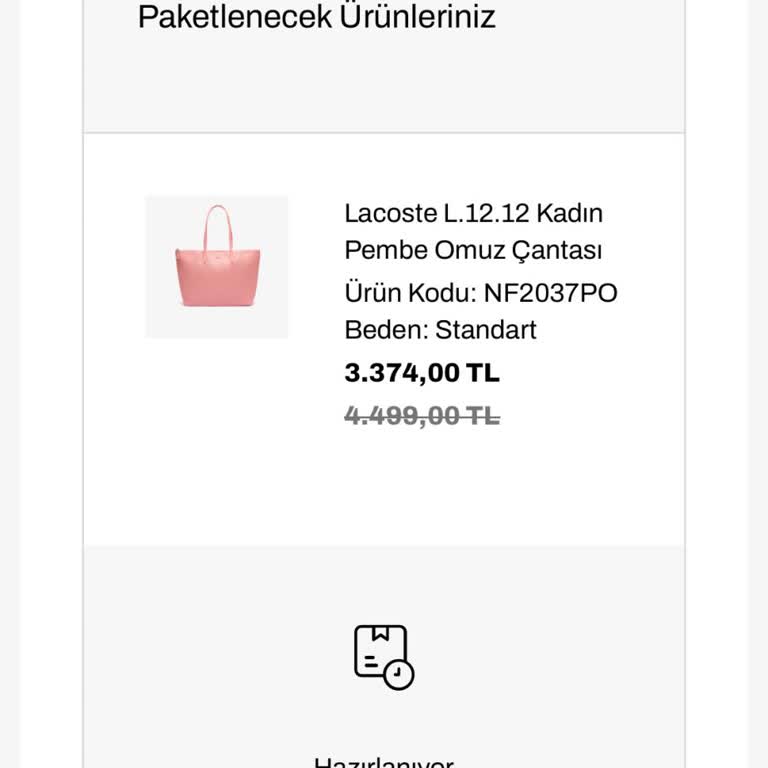 Lacoste.com.tr Ürünümü Teslim Etmiyor Bilgi Vermiyor Yardım Sağlamıyor