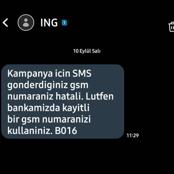 ING Bank'tan Gelen İstenmeyen SMS'ler Ve Çözüm Eksikliği