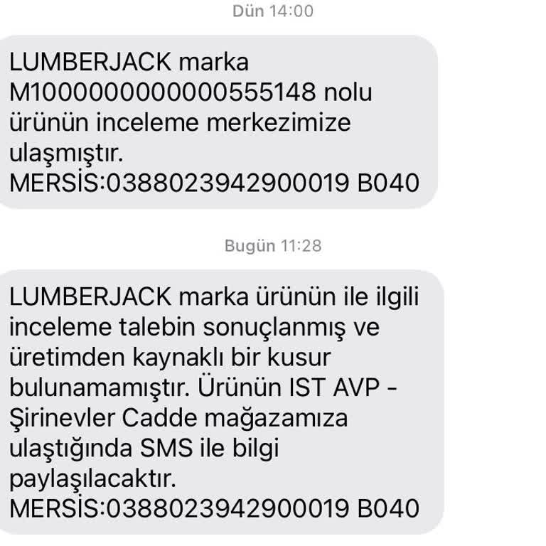 Lumberjack FLO Alışveriş Pişmanlığı