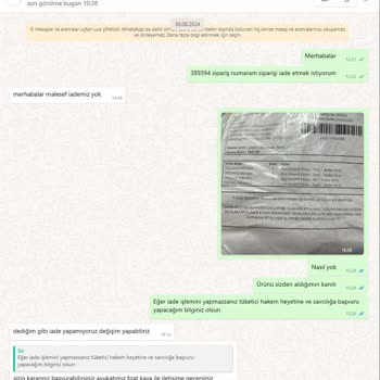 Liz Butik Hakkında Şikayet (iade Almıyorlar)