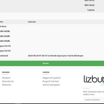 Liz Butik Hakkında Şikayet (iade Almıyorlar)